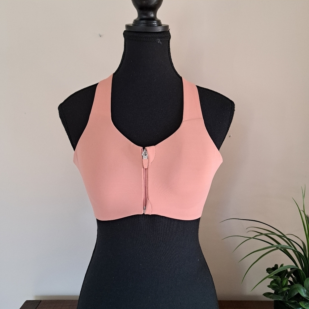 Knix Catalyst Bra Front Zip Pink Ginger Adjustable Size 2 36A - Picture 2 of 11